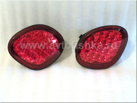 Lexus GS300, GS430 (97-04)задние светодиодные  фонари красные, на крышку багажника, комплект 2 шт.