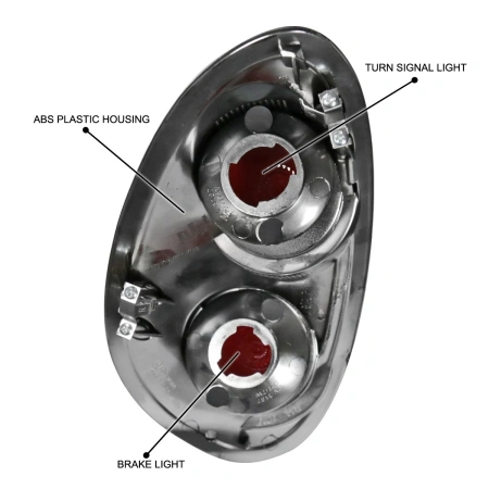 Chrysler PT Cruiser (2001-2005) фонари задние красно-черные Altezza стиль