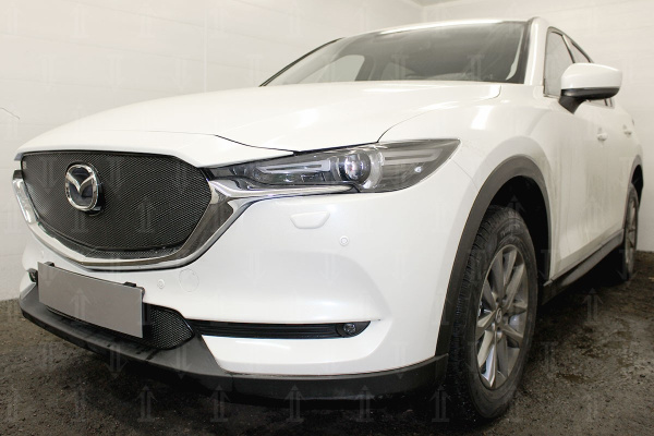 Mazda CX-5 (17–) Защита радиатора Premium, чёрная, низ