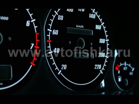 Audi 80, 90 B3, B4 светящиеся шкалы приборов - накладки на циферблаты панели приборов, дизайн № 1