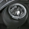 Honda Civic (01-03) 2, 4 дв. фары передние линзовые черные, со светящимися ободками, комплект 2 шт.