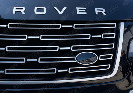 Land Rover Range Rover 4 поколение (рестайлинг) 2017 - 2022 Решетка радиатора дизайн 2023 года серебро