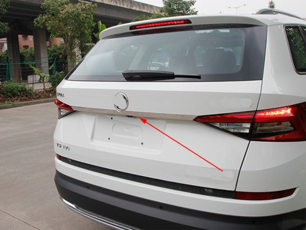 Skoda Kodiaq (16–) Накладка над номером на крышку багажника, нерж. сталь, 1 часть