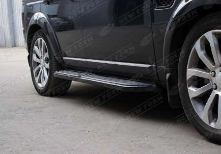 Land Rover Discovery 4 поколение (рестайлинг) 2013 - 2016 штатные пороги внешние черные