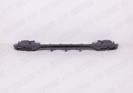 Mercedes-Benz E-Klasse W213 2016 - 2020 Диффузор заднего бампера с нчерными асадками 6.3 AMG