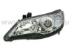 Honda Civic VIII 06- фары передние линзовые хромированные, со светодиодной подсветкой, под корректор, комплект 2 шт.