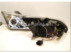 Ford Focus 2 (05-07) фары линзовые передние хромированные, со светящимися ободками, комплект 2 шт.