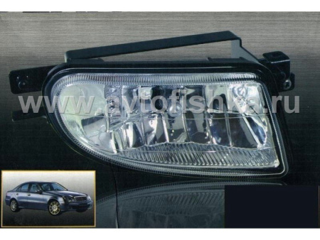 Mercedes W210 (00-02), R129, R170 SLK (96-03), W208 (98-03), W202 (94-00) фары передние противотуманные прозрачные, комплект 2 шт.