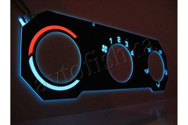 Opel Astra G светодиодные шкалы (циферблаты) на климат