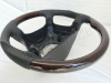 Mercedes W124, W126, W201, W140, W210 (96-99) руль спортивный анатомический, отделка - черная кожа с деревянными вставками.