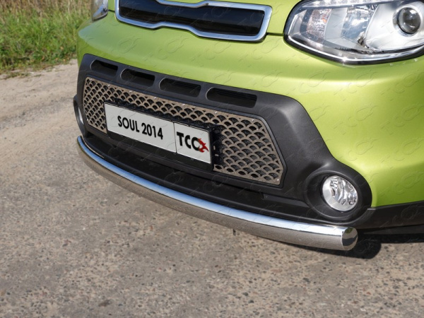 Kia Soul (13–) Защита передняя нижняя (овальная) 75х42 мм