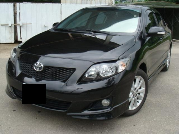 Toyota Corolla (2006-2010) фары передние черные, комплект 2 шт.