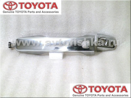 Toyota Land Cruiser 200 (08-16) наружные ручки дверей хромированные в сборе, оригинал, дизайн Lexus LX570, комплект 4 шт.