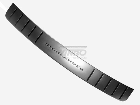 Toyota Highlander, Kluger (2007-2012) накладка на задний бампер из нержавеющей стали