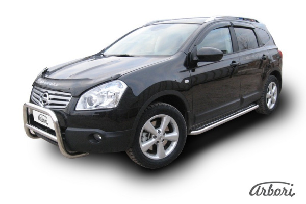 Защита передняя Arbori d57 низкая NISSAN QASHQAI +2 2007-2011