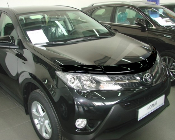 Toyota RAV4 (13–) Дефлектор капота, темный