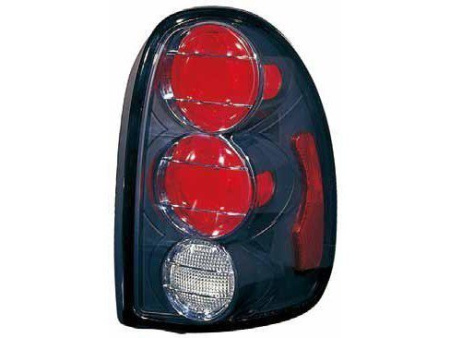 Chrysler Town & Country, Dodge Caravan, Plymouth Voyager, Durango, Dakota (96-00) фонари задние черные, комплект 2 шт.
