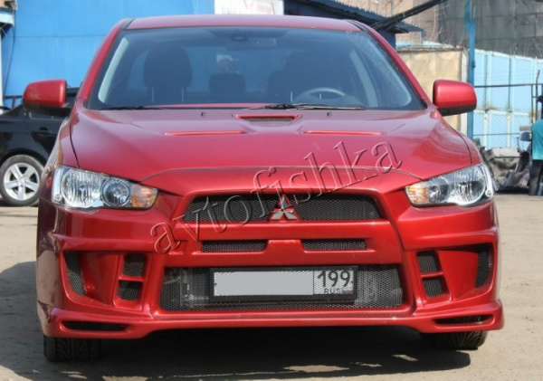 Mitsubishi Lancer 10 (07 – 16) бампер передний Extreme