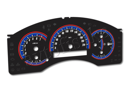 Nissan Titan и Armada светодиодные шкалы (циферблаты) на панель приборов - дизайн 1