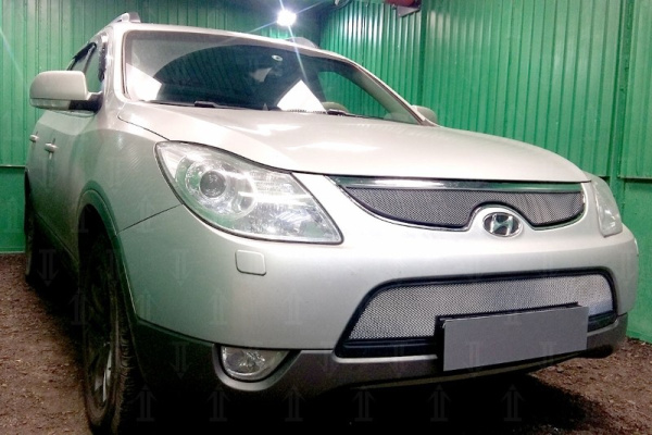 Hyundai ix55 (09–13) Защита радиатора, хром, низ