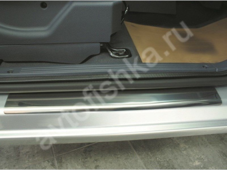 Ford Tourneo Connect и Transit Connect (2002-) накладки на пороги из нержавеющей стали, 2 шт.