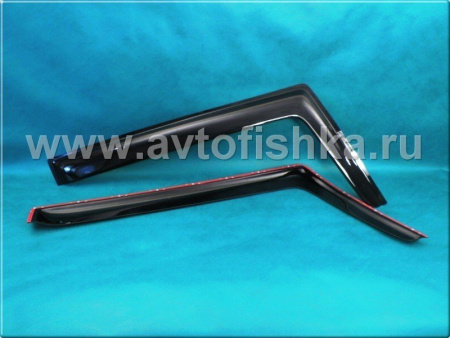 Toyota FJ Cruiser (07-) дефлекторы боковых окон темные, ветровики, комплект 2шт.