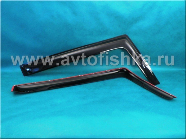 Toyota FJ Cruiser (07-) дефлекторы боковых окон темные, ветровики, комплект 2шт.