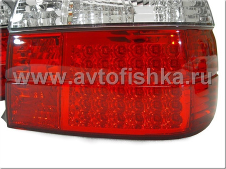 BMW 3 E36 compact фонари задние светодиодные красно-белые, комплект 2 шт.