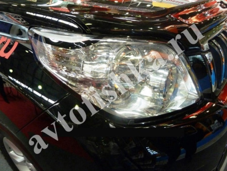Защита передних фар прозрачная Toyota Land Cruiser Prado 150 2009-2013