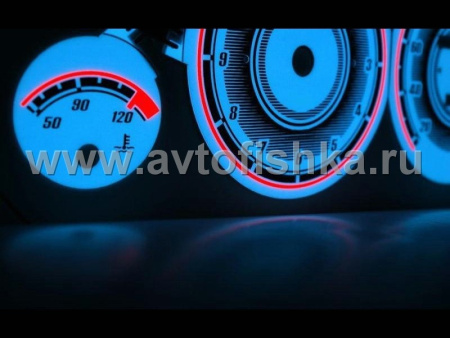 Audi 80, 90 B3, B4 светящиеся шкалы приборов - накладки на циферблаты панели приборов, дизайн № 3