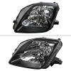 Honda Prelude (96-01) фары передние черные, комплект 2 шт.