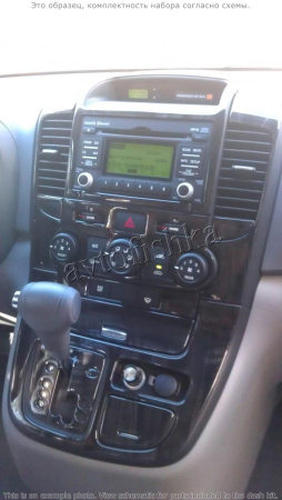 Декоративные накладки салона Kia Carnival 2006-, 27 элементов, АКПП