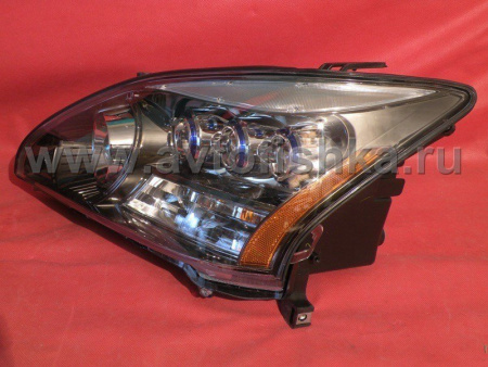 Lexus RX330, RX350 (03-08) передние линзовые ксеноновые фары, тонированный хром, под корректор, дизайн LS600, дизайн "MidWest", комплект 2 шт.