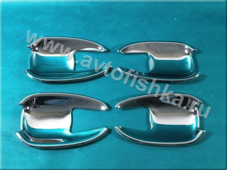 Toyota Land Cruiser 200, Lexus LX570 (08-) накладки под ручки дверей хромированные, комплект 4 шт.