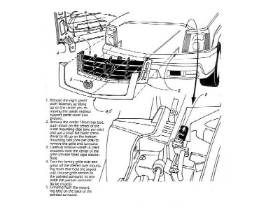 Cadillac Escalade (02-06) решетка радиатора из нержавеющей стали, сетка.