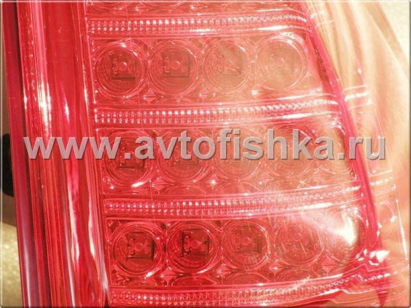 Toyota Land Cruiser Prado 120 (02-) фонари задние светодиодные красно-белые, комплект 2 шт.