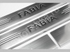 Skoda Fabia (2009-) накладки на пороги из нержавеющей стали, 4 шт.