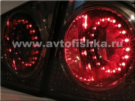 Honda Civic VIII (06-) фонари задние светодиодные тонированные, комплект 2 шт.