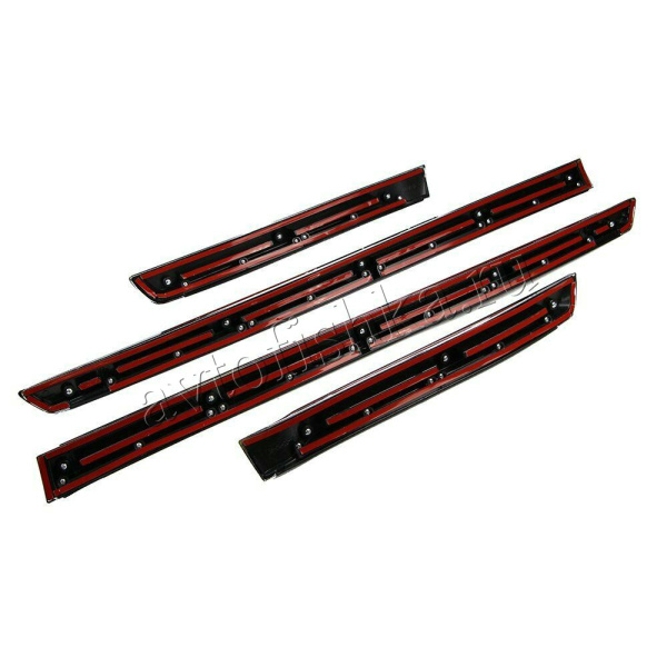 Toyota Land Cruiser (15–) Молдинги на двери, 4 части, хром