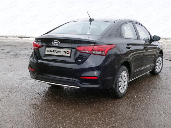 Hyundai Solaris (17–) Защита задняя 25 мм, седан