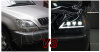 Lexus RX300 (97-03) фары передние черные со светодиодные, комплект 2 шт.