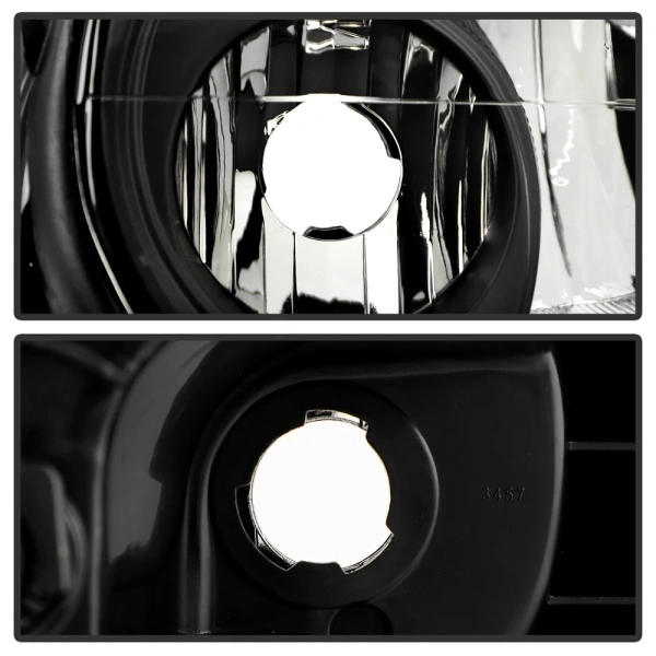 Dodge Neon (03-05) фары передние линзовые черные, комплект 2 шт.