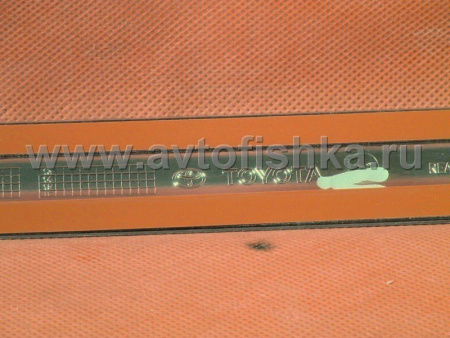 Toyota Land Cruiser Prado 150 (2009-) накладка хромированная на нижнюю кромку задней двери, молдинг, оригинал