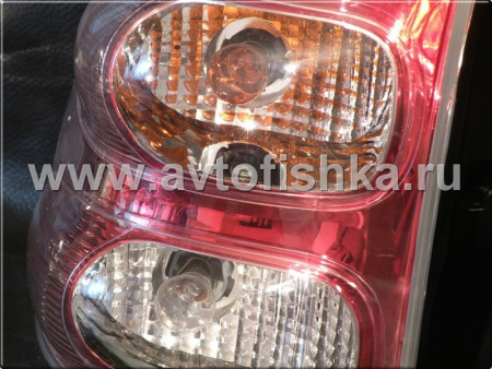 Toyota Land Cruiser Prado 120 (02-) фонари задние светодиодные вишневые с хромом, комплект 2 шт.