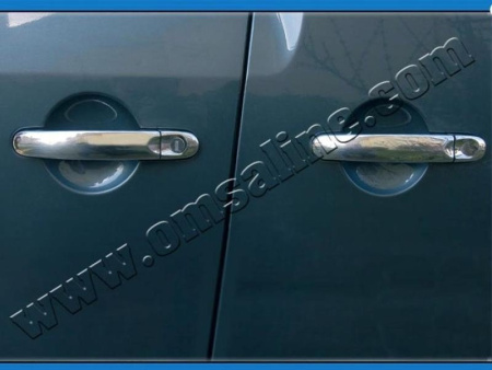 Volkswagen T5 Transporter, Caravelle, Multivan (2010-) накладки на ручки дверей из нержавеющей стали, комплект на 4 двери