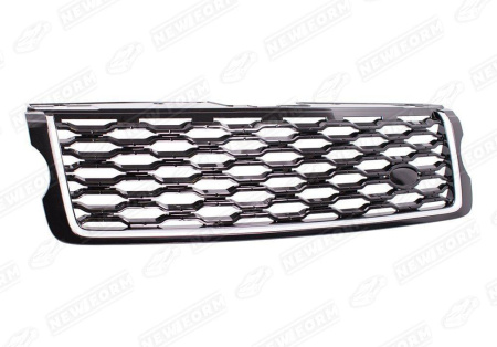 Land Rover Range Rover 4 поколение 2012 - 2017 Решетка радиатора стиль 2018 серый кант черная сетка