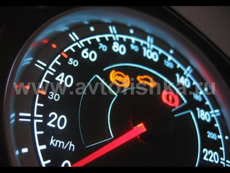 Volkswagen Passat B5 (type 3BG) (00-05) светящиеся шкалы приборов - накладки на циферблаты панели приборов, дизайн № 1