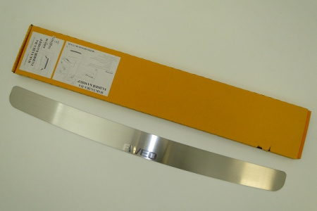 Chevrolet Aveo (02-05), (05-) 5 дверн. накладка на задний бампер с силиконовыми вставками, к-кт 1шт.