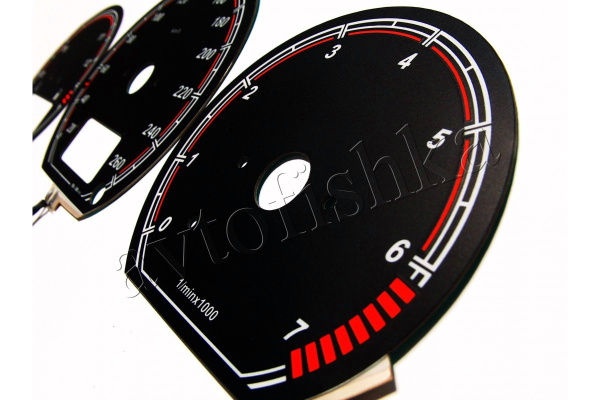 Volkswagen Passat B3 и B4 светодиодные шкалы (циферблаты) на панель приборов - дизайн 2