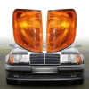 Mercedes W124 (84-95) поворотники угловые рыжие комплект 